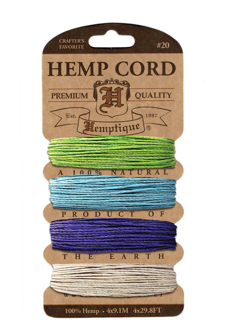 Hemptique Card Cord Set #20, Spring Bloom 1