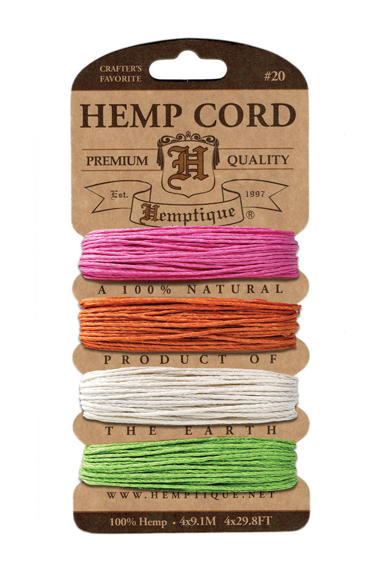 Hemptique Card Cord Set #20, Sizzle