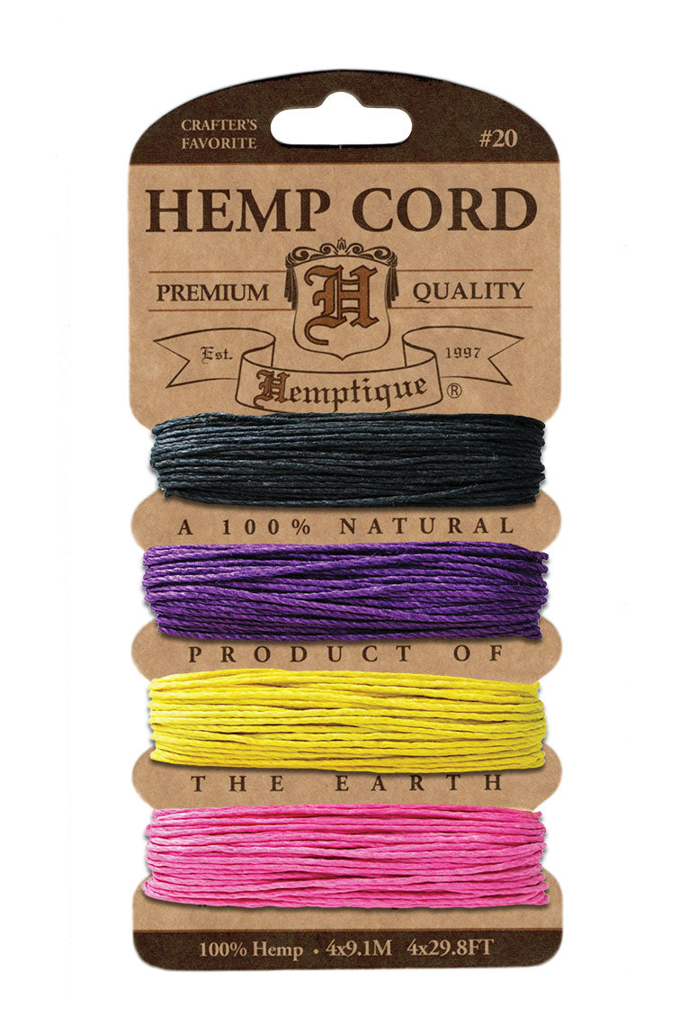 Hemptique Card Cord Set #20, Flirt