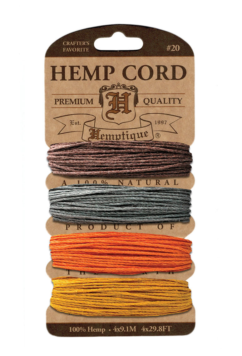 Hemptique Card Cord Set #20, Harvest