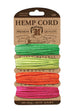 Hemptique Card Cord Set #20, Neon Color