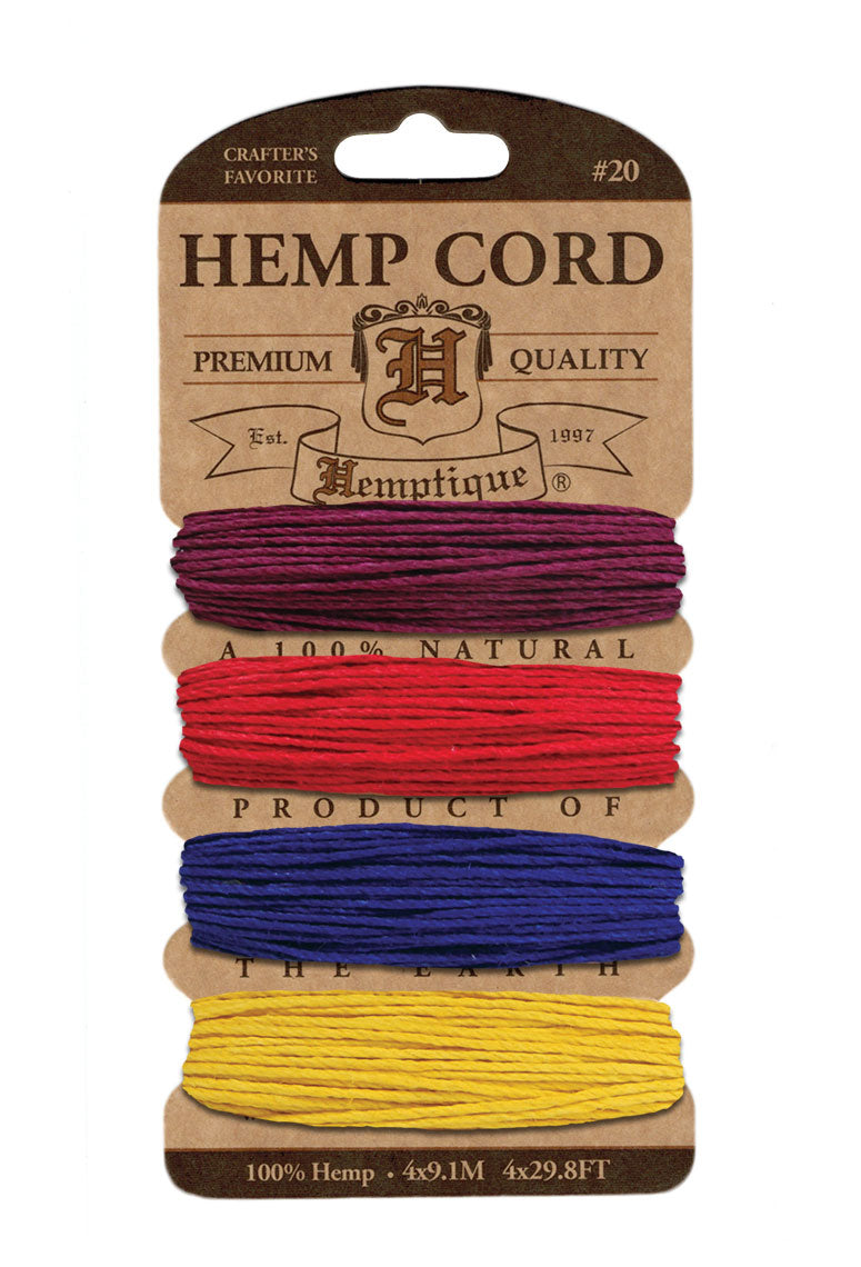 Hemptique Card Cord Set #20, Heat Wave