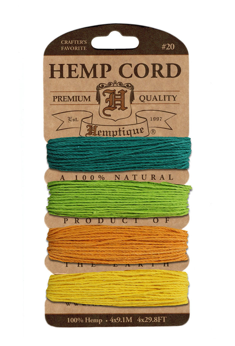 Hemptique Card Cord Set #20, Island