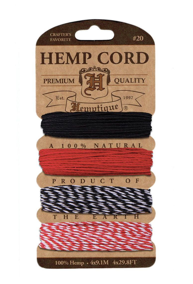 Hemptique Card Cord Set #20, Poker Face