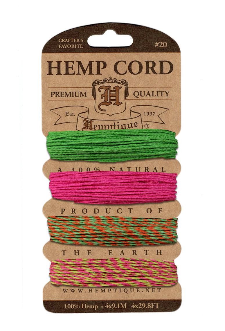 Hemptique Card Cord Set #20, Summer Shindig 1