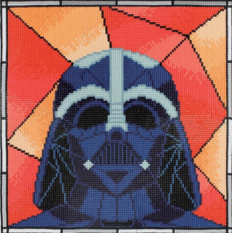 Diamond Dotz Art Kit, Darth Vader Stained Glass- 32cmx32cm