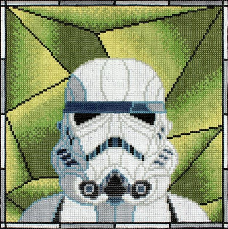 Diamond Dotz Art Kit, Storm Trooper Stained Glass- 32cmx32cm