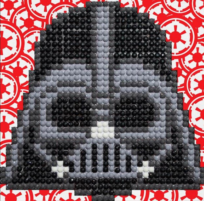 Diamond Dotz Art Kit, Darth Vader Fun- 10cmx10cm