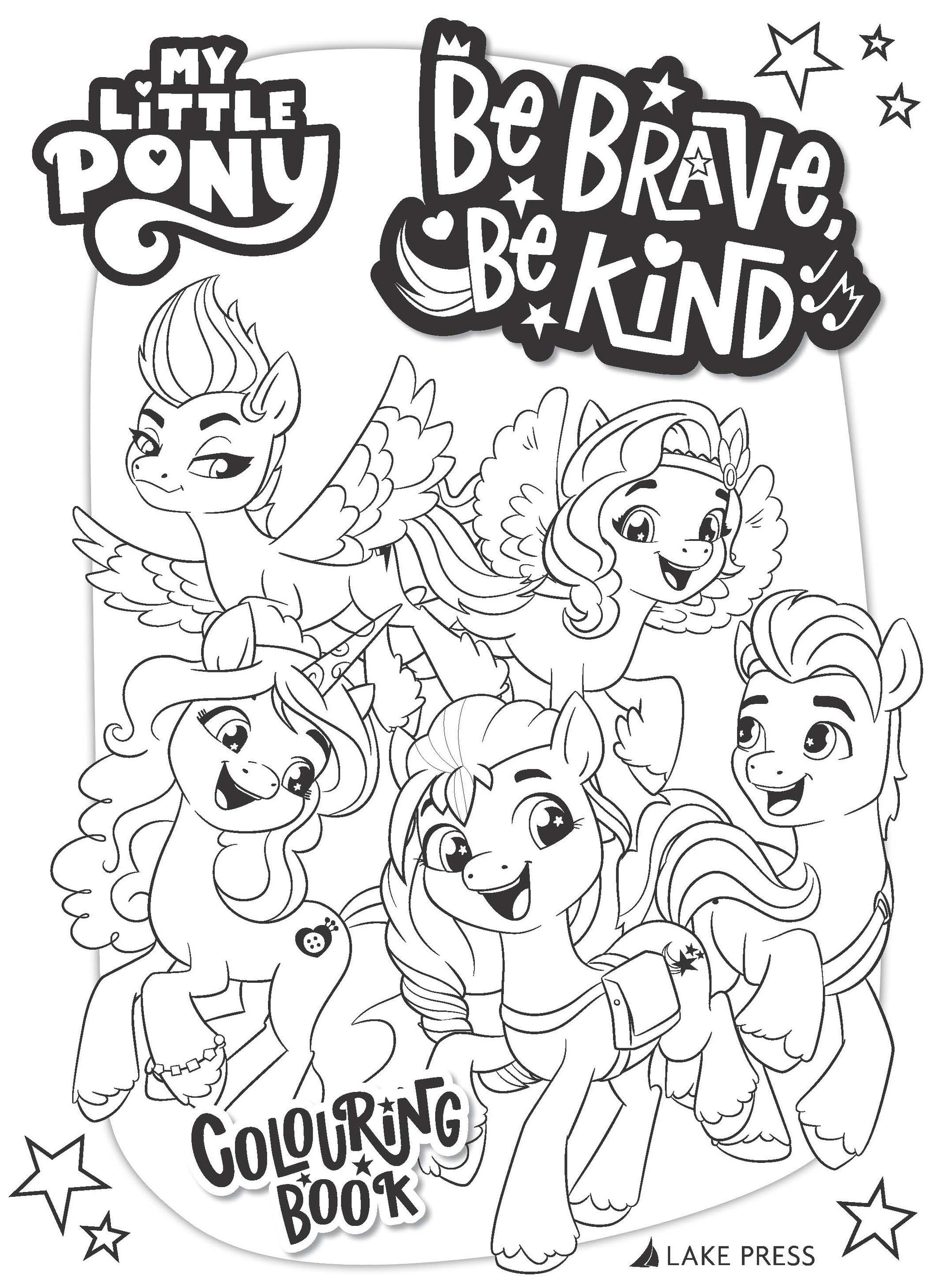 My Little Pony Be Brave, Be Kind Colouring Book- 32page