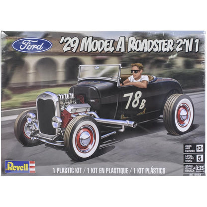 Revell Ford Model A Roadster Model Car  Kit 2 In 1