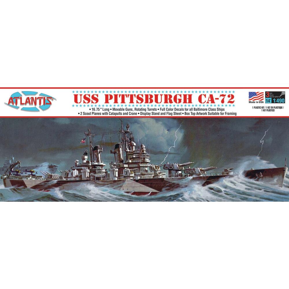 Atlantis USS Pittsburgh Ca-72 Heavy Cruiser