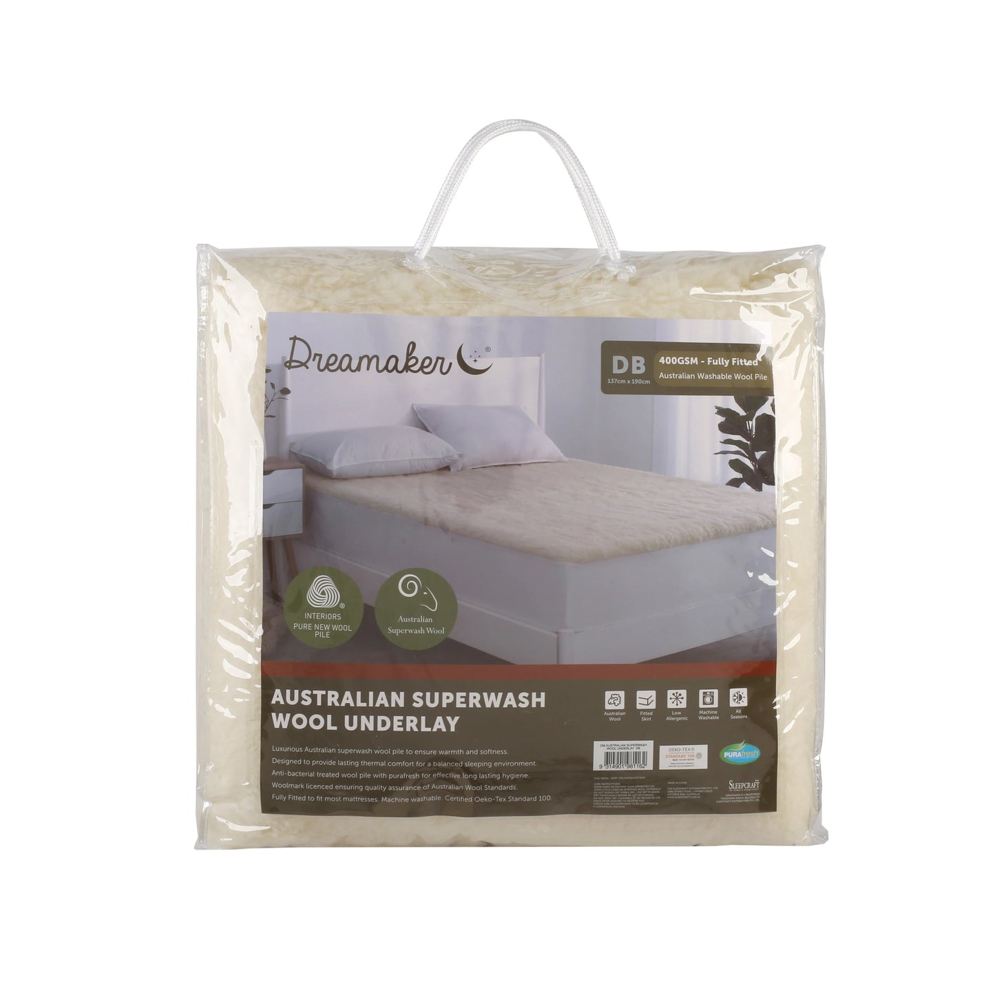 Australian Superwash Wool Underlay