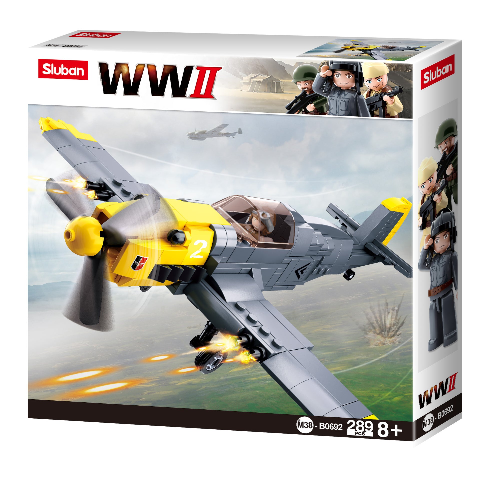 Sluban Model Bricks, WWII Plane Messerschmitt