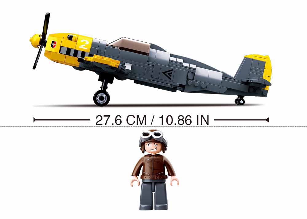 Sluban Model Bricks, WWII Plane Messerschmitt