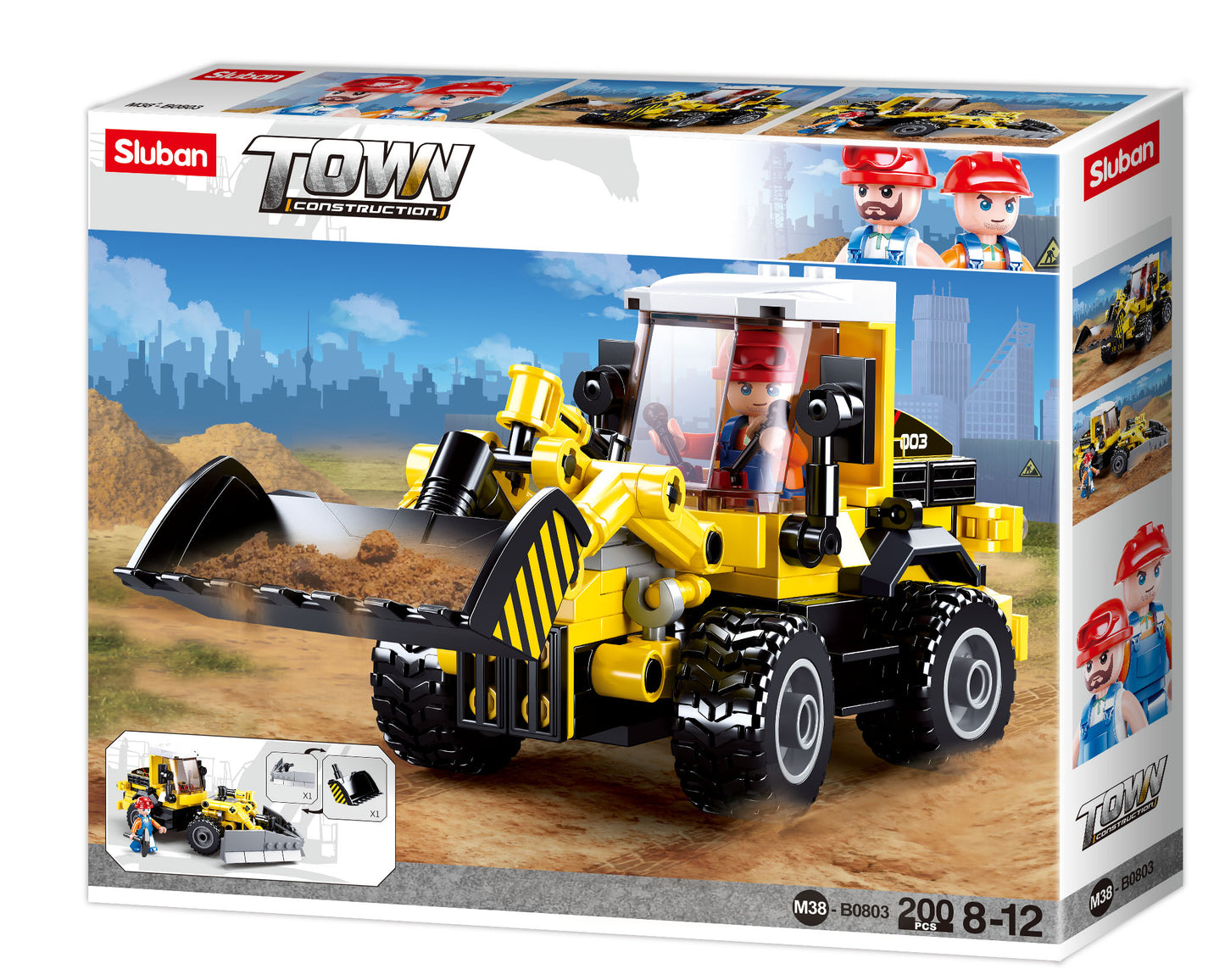 Sluban Model Bricks, Town Dozer/Plow