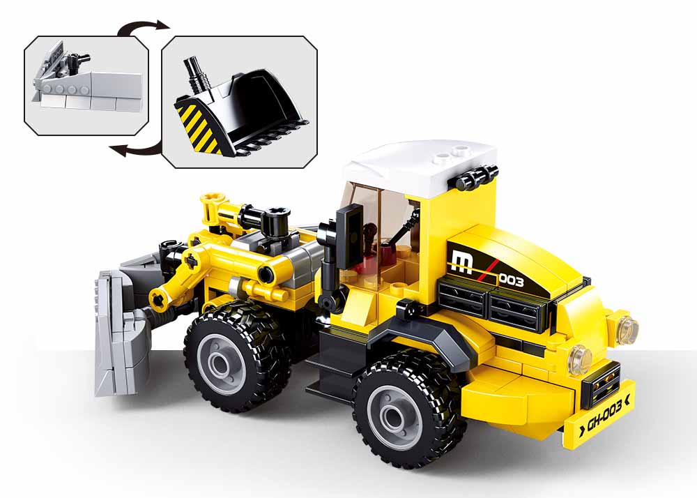 Sluban Model Bricks, Town Dozer/Plow