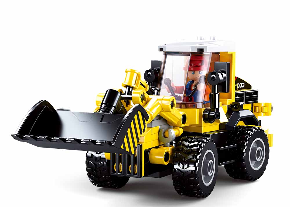 Sluban Model Bricks, Town Dozer/Plow