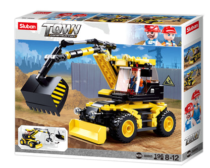 Sluban Model Bricks, Town Excavator/Lifter