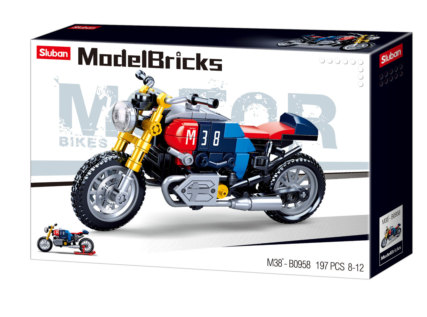 Sluban Model Bricks Motorcycle