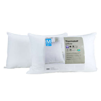 Cotton Thermaloft Cover Pillow- 2pk