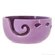 Designer Style Ceramic Yarn Bowl, Lilac