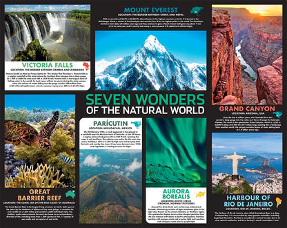 500-Piece Jigsaw Puzzle, Seven Wonders Of The World