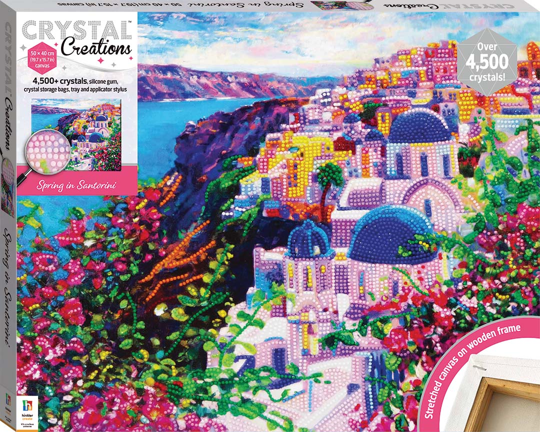 Crystal Creations Canvas, Spring Santorini