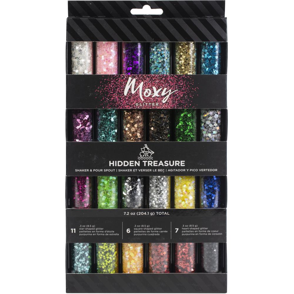 Moxy Chunky Glitter, Hidden Treasure- 24pk