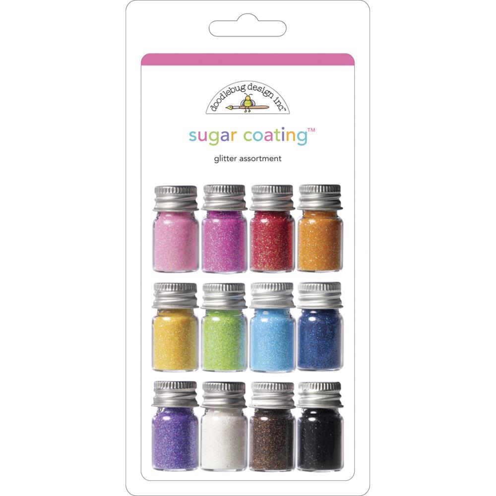 Sugar Coating Fine Glitter, Assorted- 12pk