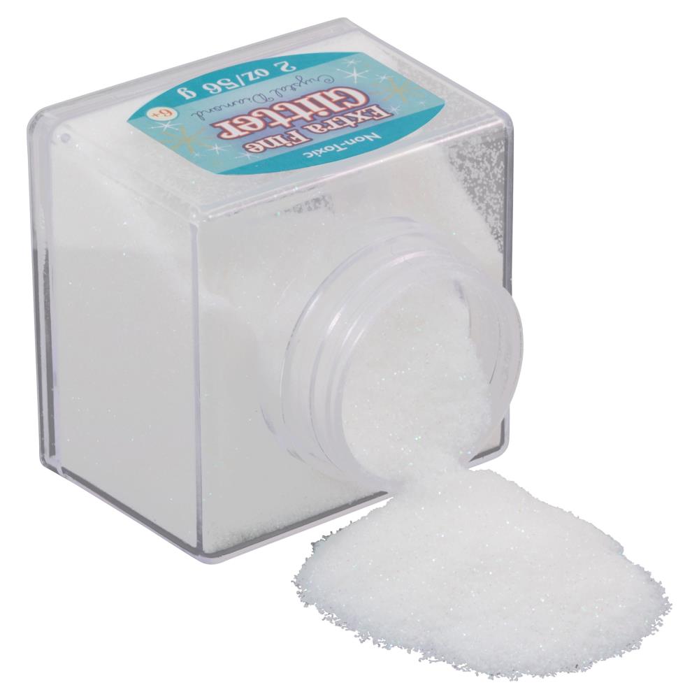 Extra Fine Glitter, Crystal- 2oz