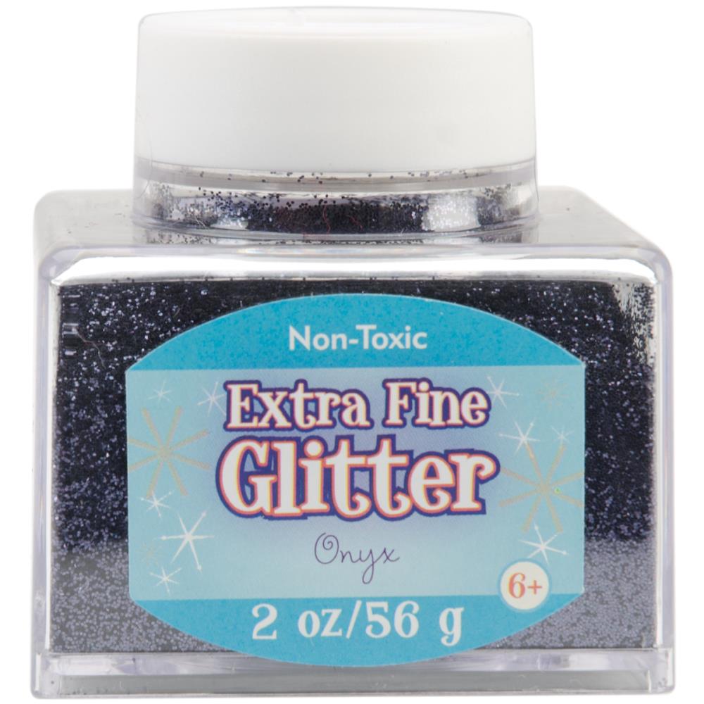 Extra Fine Glitter, Onyx- 2oz