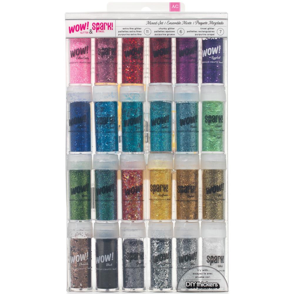 Wow Glitter & Spark Tinsel Set - 24pk