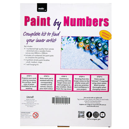 Makr Paint by Numbers Kit Series 3, The  Villa- 40x50cm