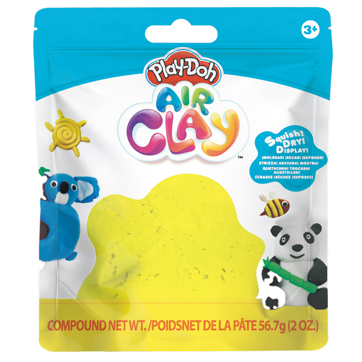 Play Doh Air Clay, Yellow- 2oz