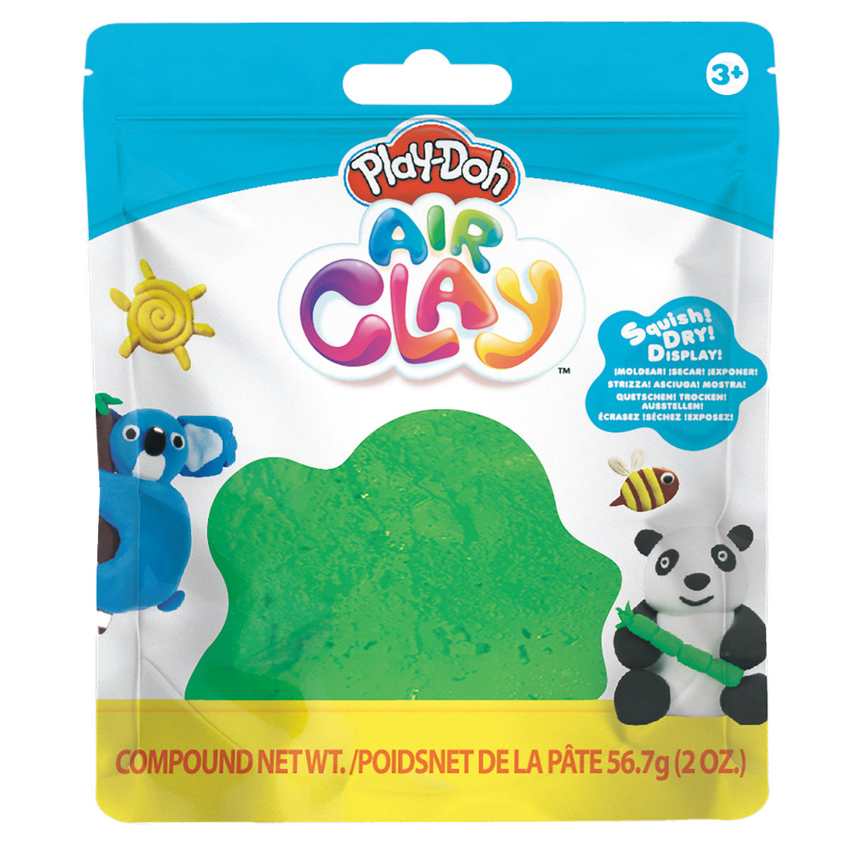 Play Doh Air Clay, Green- 2oz