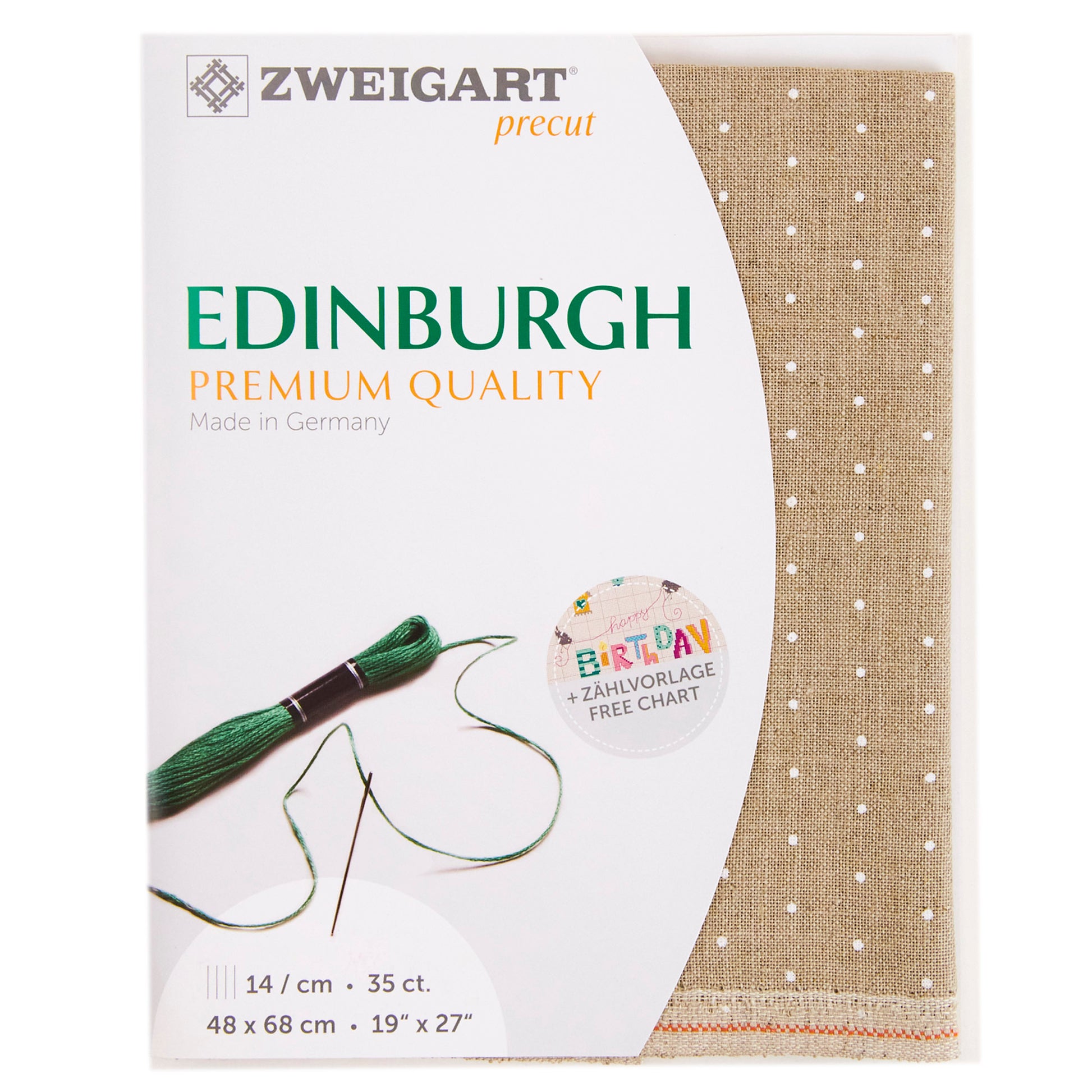 Zweigart Pre-cut- Edinburgh 36ct- 48x68cm