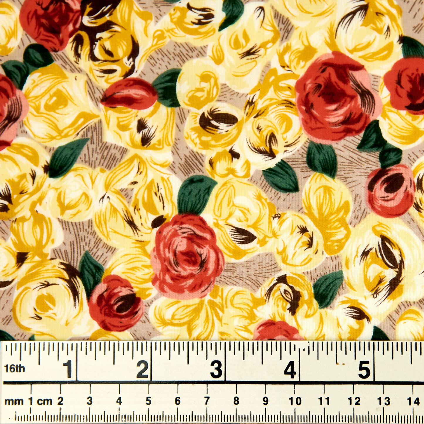 Printed Cotton Voile Fabric, Roses- Width 140cm