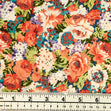 Printed Cotton Voile Fabric, Red Floral- Width 140cm