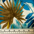 Printed Rayon/Linen Fabric, Palm Branches- Width 143cm