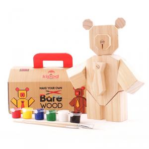 Kipod Bare Wood Wooden Bear