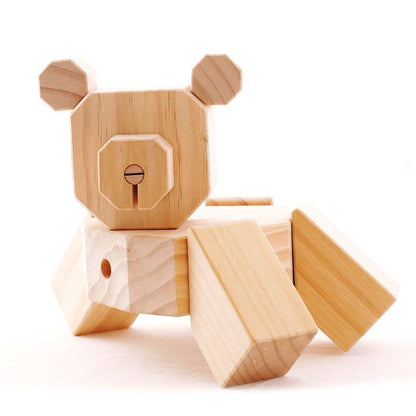 Kipod Bare Wood Wooden Bear