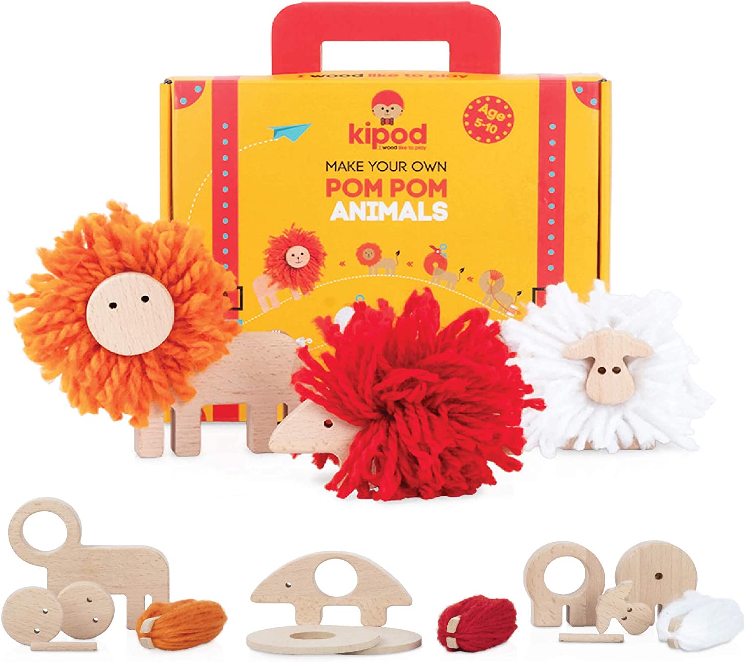 Kipod Pom Pom Lion Kit