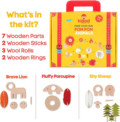 Kipod Pom Pom Lion Kit