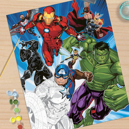 Paint Works Paint By Number Kit, Avengers- 16"X20"