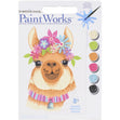 Paint Works Paint By Number Kit, Flowery Llama- 8"x10"