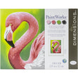 Paint Works Paint By Number Kit, Flamingo Fun- 11"x14"