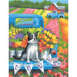Paint Works Paint By Number Kit, Flower Power Dog- 11"x14"