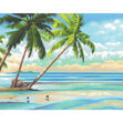 Paint Works Paint By Number Kit, Tropical View- 14"x11"