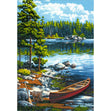 Paint Works Paint By Number Kit, Canoe By Lake- 14"x20"