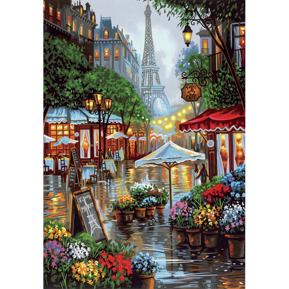 Paint Works Paint By Number Kit, Springtime In Paris- 14"x20"